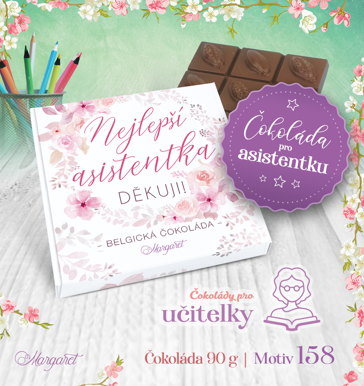 Belgická čokoláda 90 g | Motiv 158